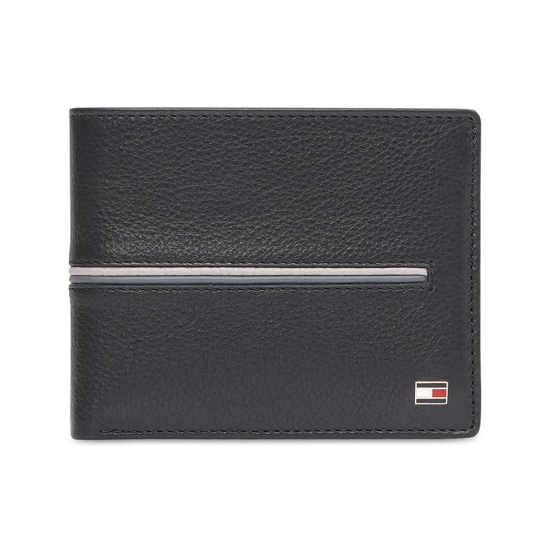 tommy hilfiger Men Leather Passcase Wallet - Black, (Glasgow)-picture-20