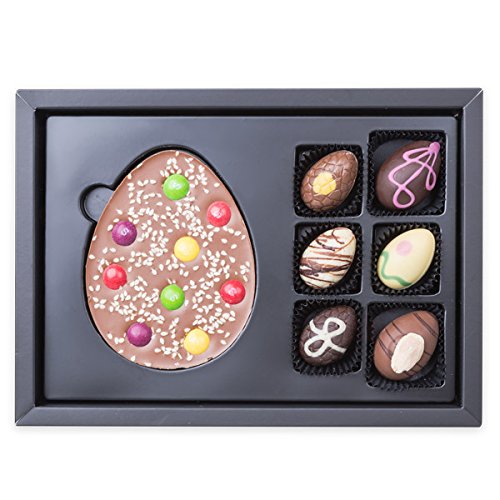 Easter ChocoPostcard Midi Milk I 6 gevulde chocolade paaseitjes & een chocoladereep met toppings | Pasen | Chocolade | Paasgeschenk | Paascadeau voor volwassenen | Vrouw | Man | Geschenk | Cadeau - Image 4