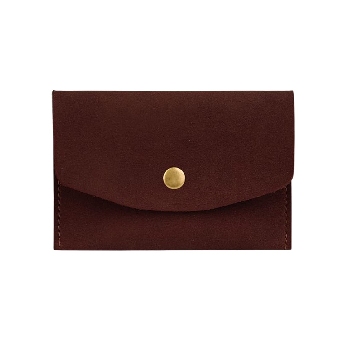 REQAG PU Leather Business Card Holder for Men and Women - Premium ID and Bank Card Storage Case (Burgundy)