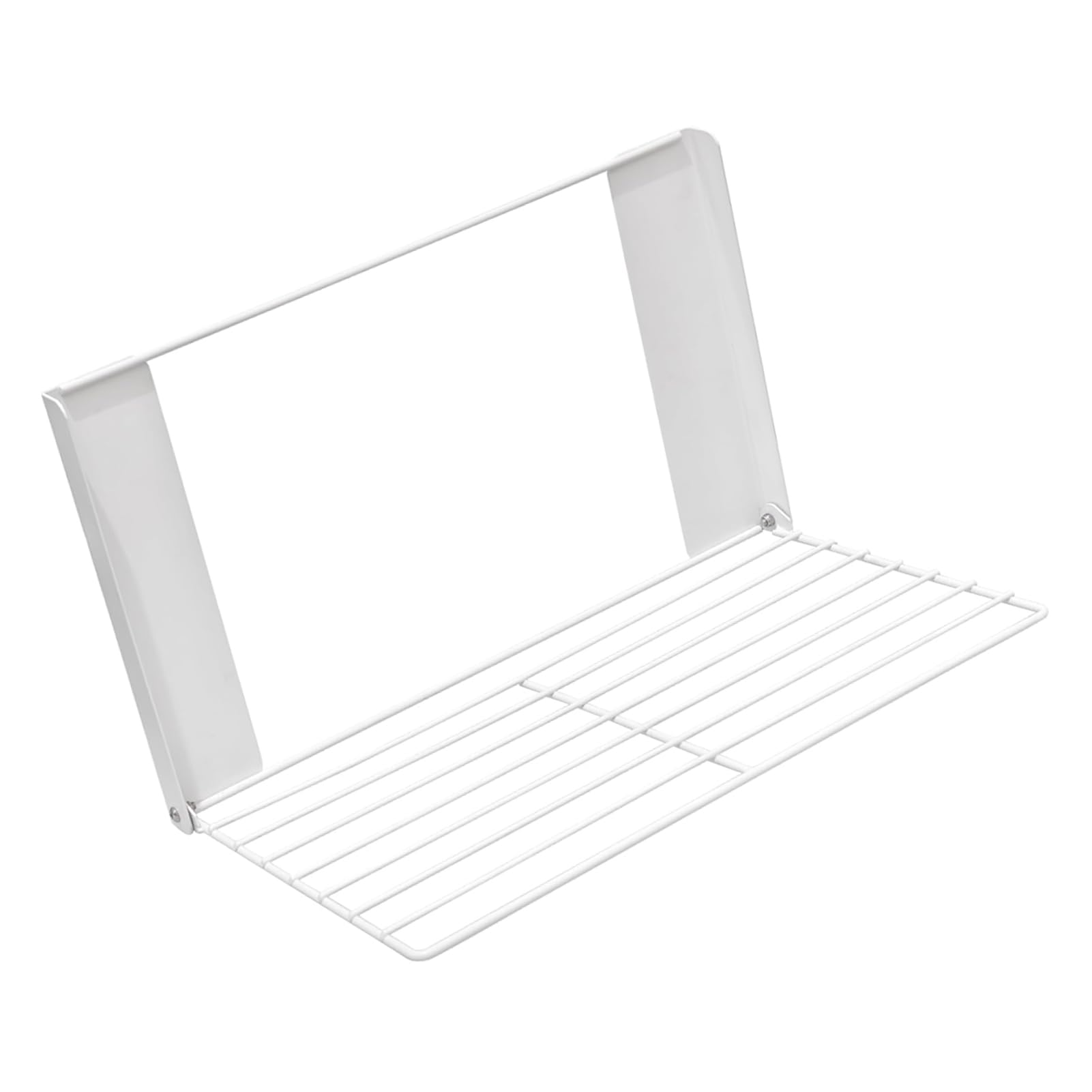 Magnetregal für Waschmaschine, Kohlenstoffstahl, Klappbarer (White)