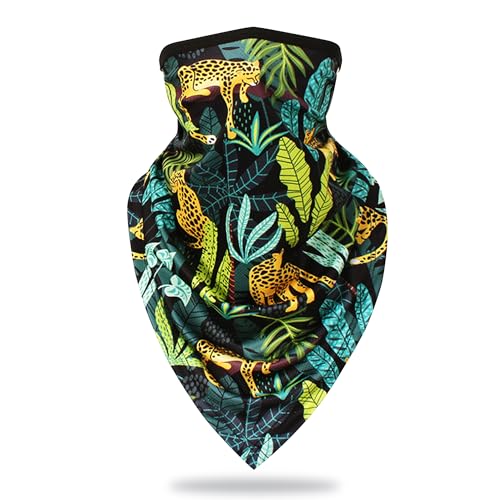 RIDEIWAKE Bandana Neck Gaiter with Balaclava Face Scarf Mask Quick-Dry Half Masks for Women Men - Dustproof & UV Sun Protection & Breathable