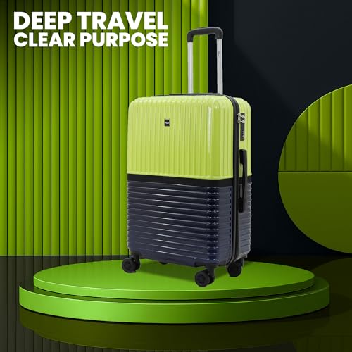 Image of Istanbul Polycarbonate Trolley Bag | Lightweight | Hard Shell | Lightweight Hard Shell Luggage, 8 Spinner Wheels, TSA-Type Lock, Dual-Tone Design