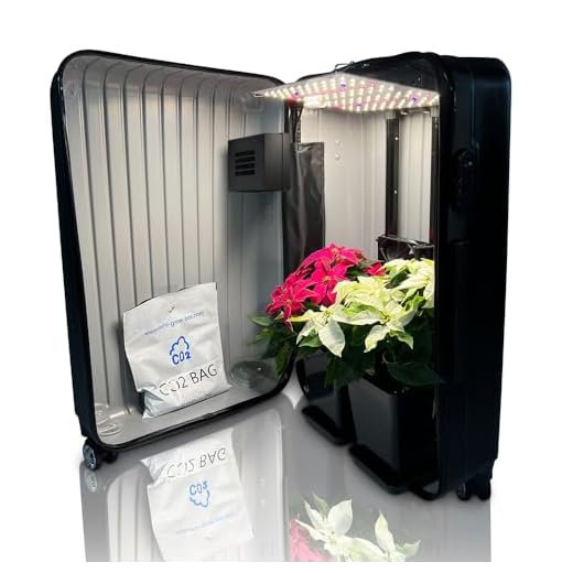 Grow Planner Cannabis Log Book: Professional Growlog Journal for Full Growth Cycle 15 Bonsanto Tragbare Growbox im Kofferformat NEO V3.0, Diskretes Mini-Gewächshaus mit Bonsanto LED, Leisem Aktivkohlefilter, Optimierte Belüftung, Komplettset mit Erde, 3,2 L Töpfen & Dünger