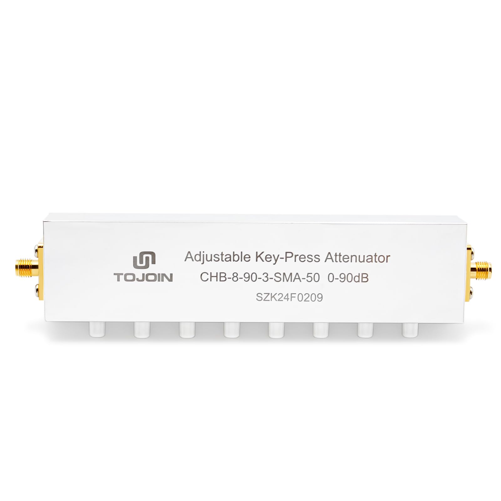 tojoin rf step attenuator step-adjustable attenuator push-button step attenuator sma attenuator 0-90db dc to 25ghz 50 ohm rf attenuator sma female attenuator 1pcs