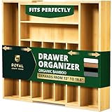 ROYAL CRAFT WOOD Luxury Bamboo Kitchen Drawer...
