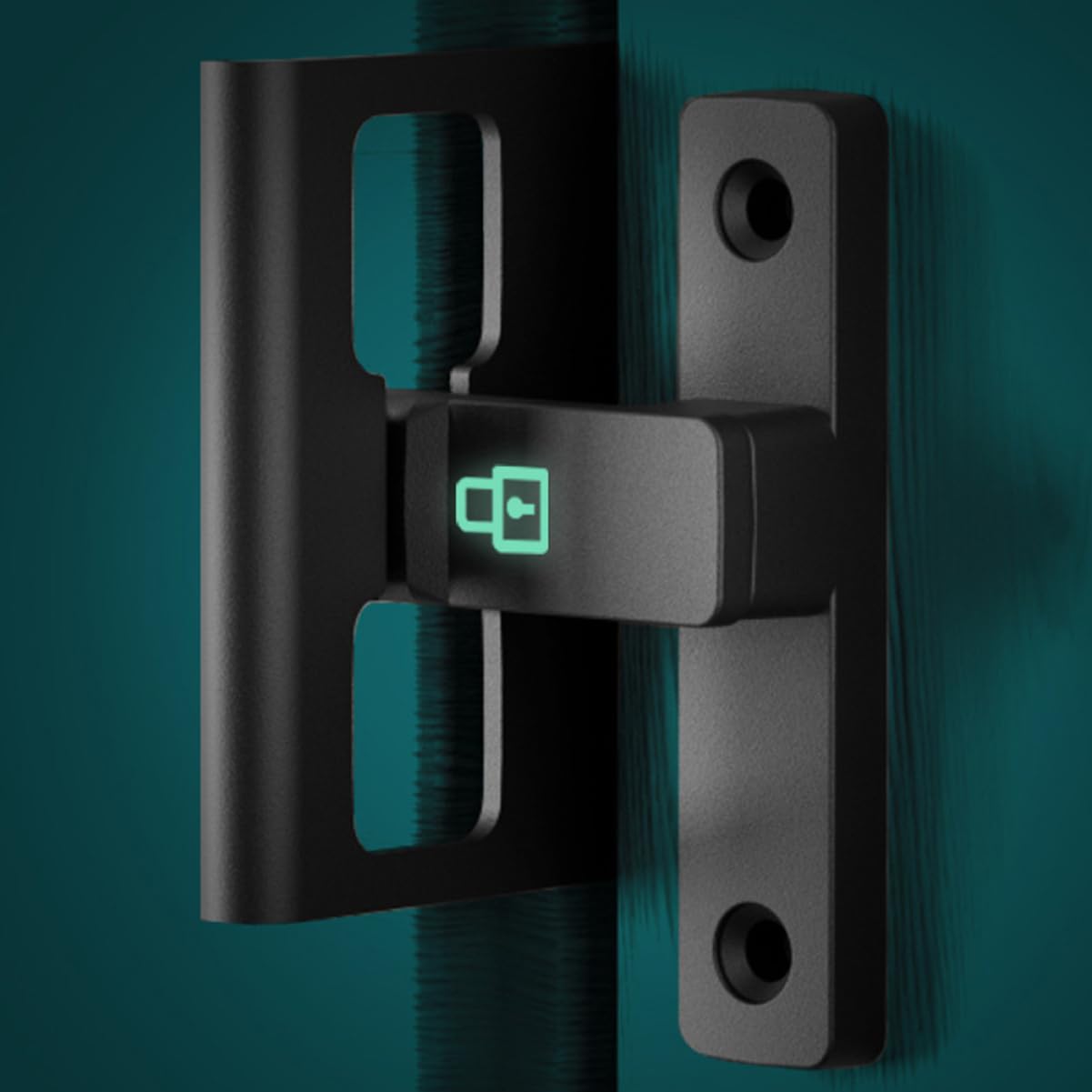 Veemoon 3stücke Barn Door Latch Latch Mit Nachtleuchte Robuste Türverriegelung Für Schiebetüren Garagentore Und Lagertüren Einfache Installation Ohne Bohren