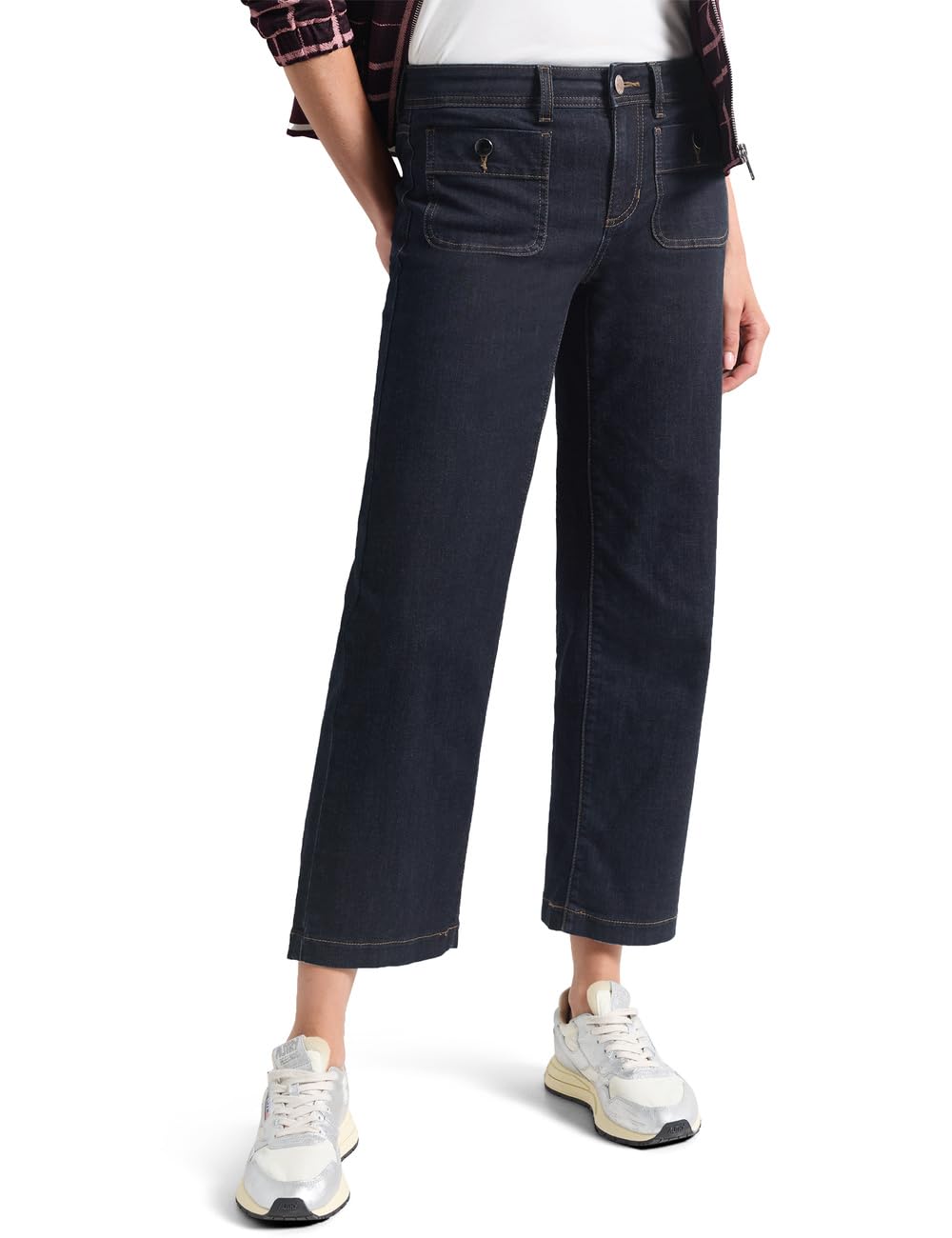 Street One Mid Waist Straight Leg Jeans in Casual Fit Rinse Washed 26