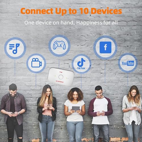 Image of 4G WiFi Hotspot Device | Portable Data Card Dongle | Compatible with Airtel 4G SIM Network | 2100mAh Long Battery Life | High-Speed Internet Sharing