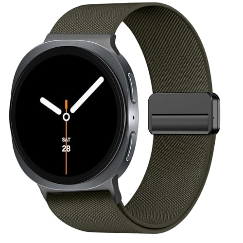 Image of Stretchy Magnetic Band for Samsung Galaxy Watch 9 8 40mm 44mm /Classic 46mm | Elastic Fabric, Nylon Sport Strap Replacement Wristbands No Gap for Samsung Galaxy Watch 8 9 Band 40mm 44mm /8 Classic 46mm