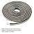 Self-Adhesive Pile Weather Stripping 3/8 Inch x 3/8 Inch x 39.5 Feet Grey Color Fuzzy Door Weather Seal Door Brush Strip in High Density for Window Door Sliding Sash Wardrobe