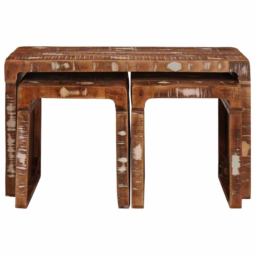 Mesa Nido 3 uds. Marrón 82 x 40 x 46 cm,25.36kg-4104562