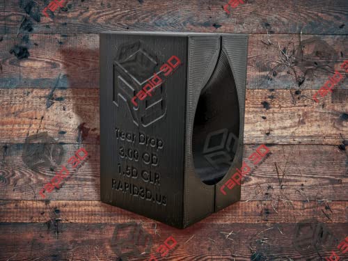 Tear Drop Mandrel Elbow Bend Cutting Fixture Titanium Stainless Aluminum by Rapid 3D USA (2 Inch 1.5D CLR)