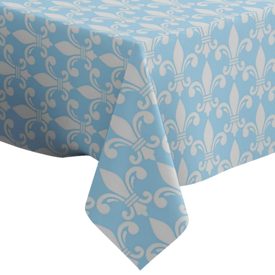 Le Jacquard Francais Tablecloth Tivoli Pearl 175 x 250 100% Linen 26491 - HomeBe