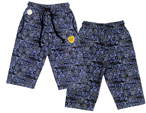 Image of Boys Cotton Printed Capri Shorts - Pack of 5 (Colour and Design May Vary)