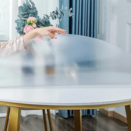 La mejor selección de Esteras para sillas los 10 mejores. 42 AYLFBFU Mantel Redondo Transparente 50cm Mantel Transparente PVC Esmerilado Antideslizante, Antiarañazos, Suave, Personalizable Tapetes para Mesa para Estera de Mesa/Estera de...