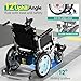 HomyKing Electric Wheelchairs for Adults, Foldable Electric Wheelchair, Lightweight Travel Motorized Wheelchairs for Seniors, Compact Folding Power Wheelchair, Fold Portable Mobility Scooter