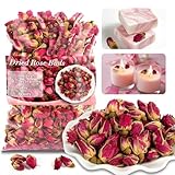 Sukh Getrocknete Rosenknospen Nat&uuml;rlicher Rosentee 2.8oz/80g Rosen Duftende Rosenknospen Getrocknete Rosenbl&auml;tter f&uuml;r Tee, Backen, Sch&ouml;nheit, Seifenherstellung, Basteln, Hochzeit