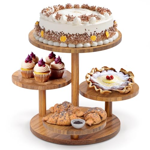 HURZMORO Etagere 4 Etagen für 50 Cupcakes, Ständer für Desserts, Kuchen,...