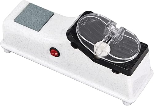 Afilador eléctrico de cuchillos Afilador para cuchillos de cocina Blanco tamaño pequeño para un fácil almacenamiento
