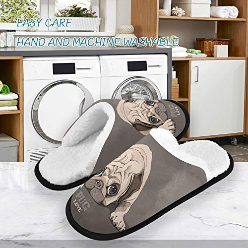 visesunny Slippers for Women Mens Stylish Foral Winter Warm Memory Foam Cotton Home Slippers Soft Plush Fleece Slip on House Slippers for Girls Indoor Outdoor Shoes3