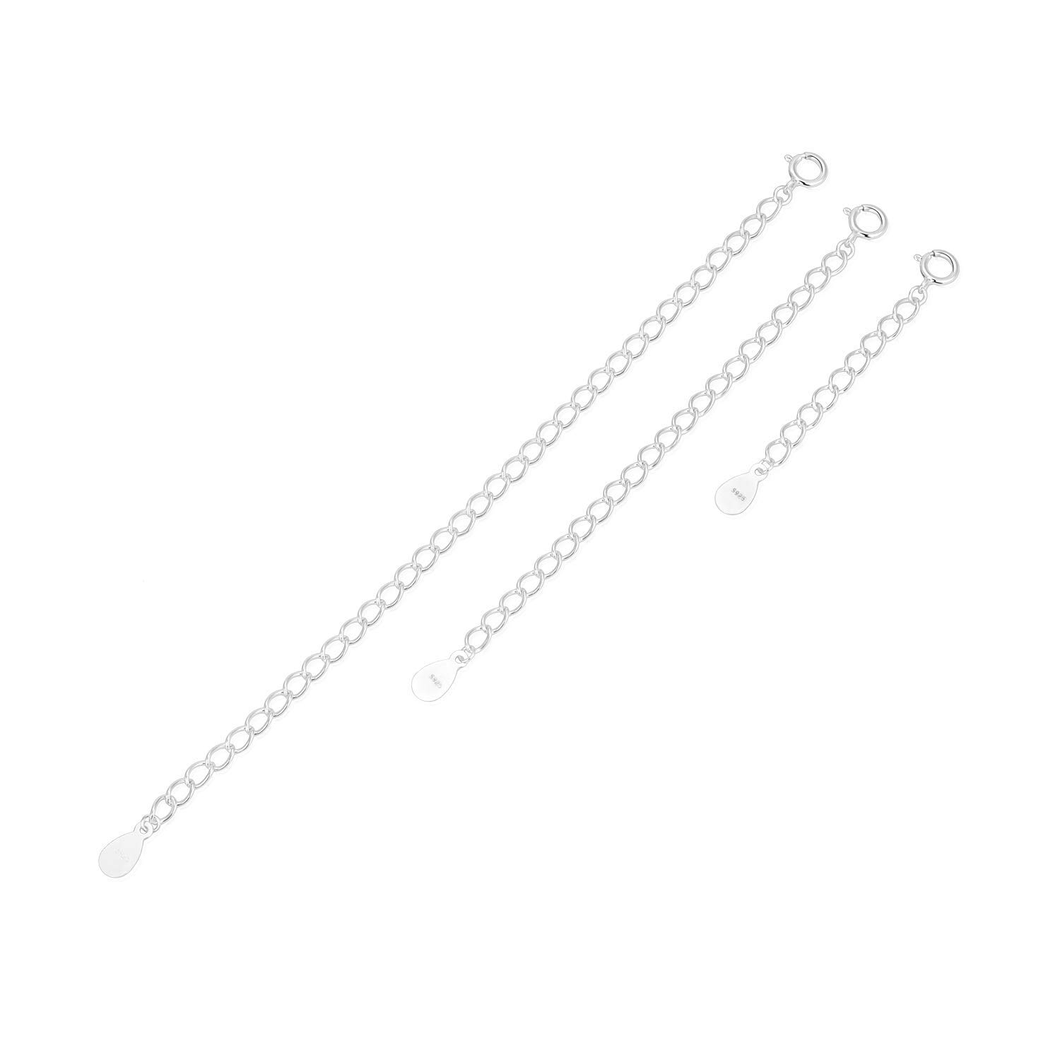 Adabele1pc Adabele Authentic 925 Sterling Silver Chain Extender 