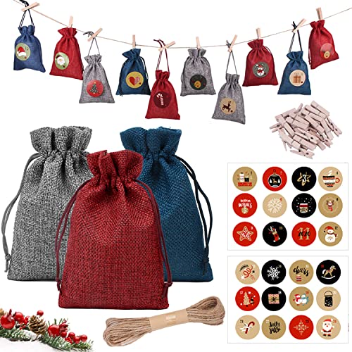 Lot de 24 sacs en tissu Cover