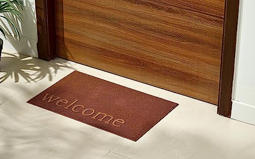 Amazon Brand - Solimo Antislip Rubber Welcome Door Mat for Home & Office, Traps Dirt (Tan, 38 x 58 cm) (B0C4Q26N3R) Amazon Price History, Amazon Price Tracker