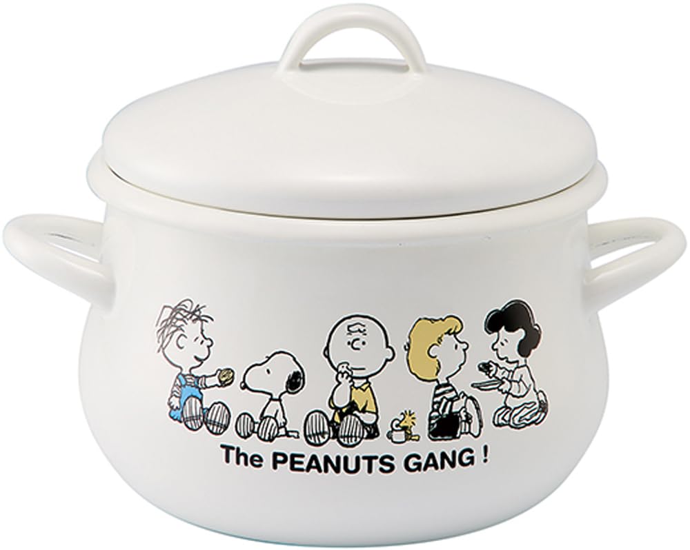 Amazon.com: Hooro SNJ-2304 Snoopy Enameled Double Handed Pot, 6.3
