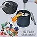 Tonmp 3 LBS Rock Tumbler Grit and Polish Refill Kit - Tumbling Grit Media - 4 Step Tumbling Grit Media Works with Any Rock Tumbler, Rock Polisher, Stone Polisher - 3 Pounds