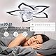 LED Leise Deckenventilator Mit Beleuchtung 50W Deckenlampe Mit Ventilator Mit Fernbedienung /APP Dimmbare Lampe Mit Ventilator 5 Lichter Blumenform Acryl Lampenschirm Wohnzimmer Schlafzimmer Schwarz