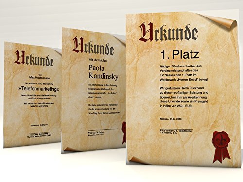 Carta certificata, certificato, con motivo