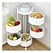 Carrelli da Cucina su Ruote con Cestello Portaoggetti (5 Livelli), Organizer per Frutta Verdura Multifunzione Scaffale Rotante per Cucina Bagno Lavanderia Luoghi Stretti (Dimensioni: 5 Livelli, Color