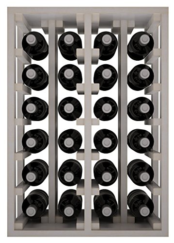 Expovinalia Ew2014 Weinregal aus Kiefernholz für 24 Flaschen, Weiß