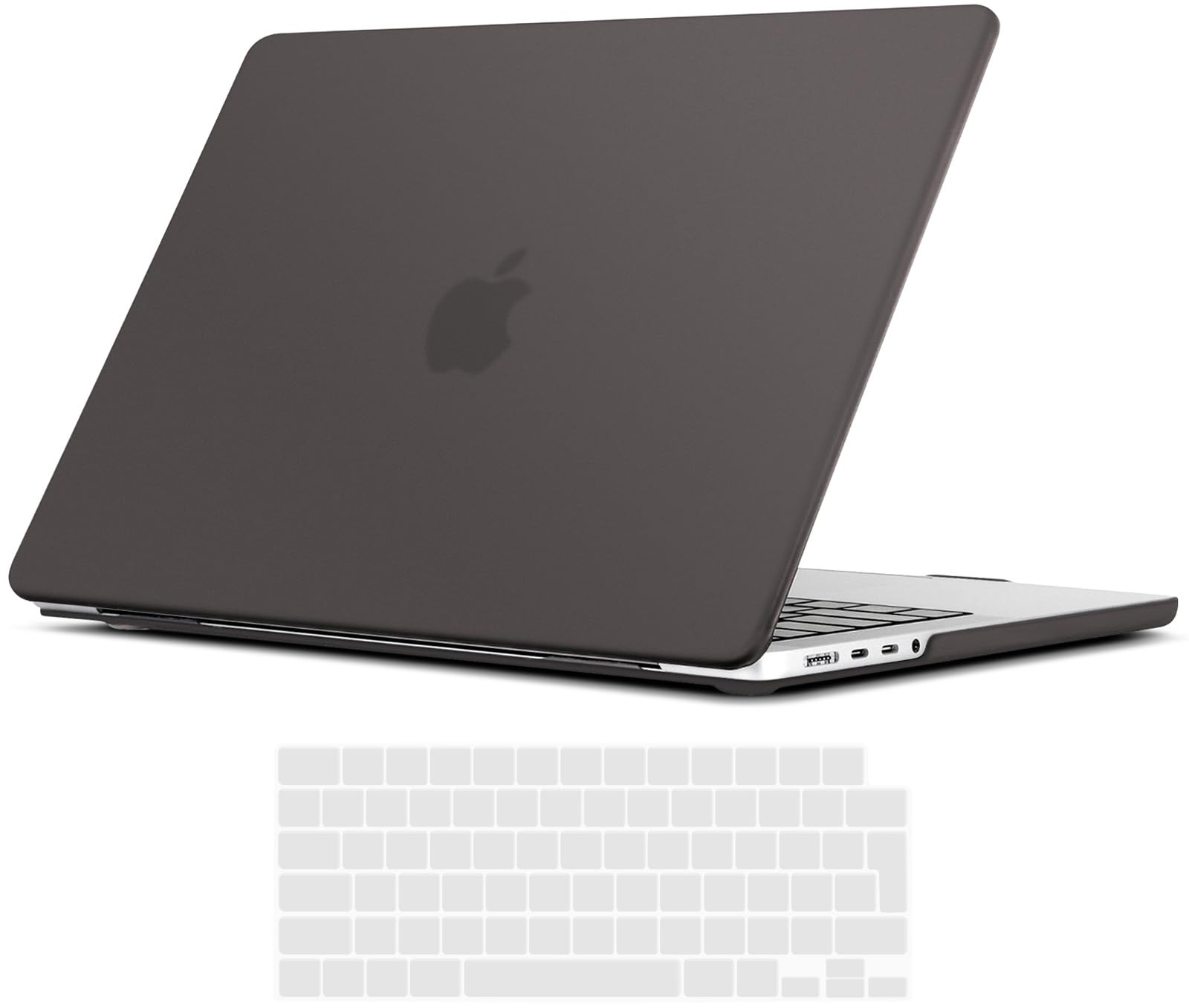 TECOOL Cover per MacBook Pro 14 Pollici M4 M3 M2 M1 Pro/Max 2021-2024 (A3401 A3185 A3112 A2992 A2918 A2779 A2442), Custodia Rigida Protettiva Sottile in Plastica e Copritastiera UE, Grigio