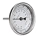 1/2 "NPT Acero inoxidable Termómetro de olla Metal Termómetro de dial para elaborar cerveza Cerveza casera Elaboración de vino