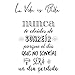 2pcs Pegatinas Citas Inspiradoras Pared Español Vinilos Frases Motivadoras Letras Stickers Adhesivos Negro Decorativos Habitación Dormitorio Salón Oficina Nunca te olvides. La vida.66 x 50cm