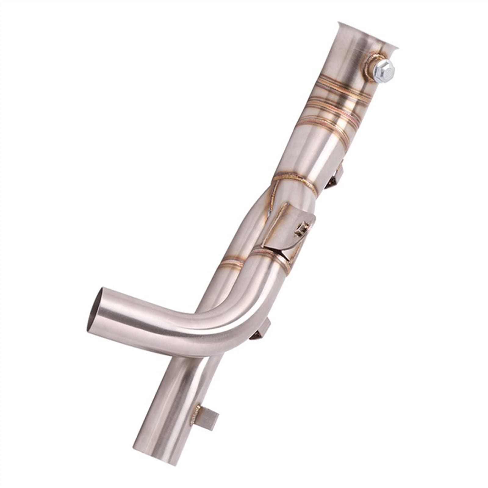 Silenziatore di Scarico Moto Modificato in Acciaio Inossidabile 51MM per Y&amaha R1 Decat Pipe 2009 2010 2011 2012 2013 2014 Middle Link Pipe Slip On Escape Moto