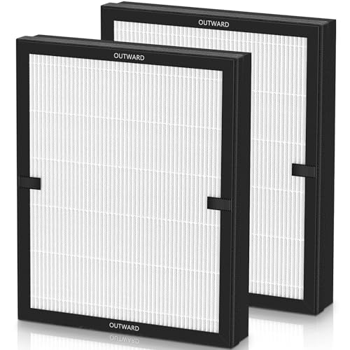 Image of E-200 filter Replacement Compatible with LUNINO E-200 Air purifier for Home Large Room up to 1740sq.ft, 3-Stage Filtration with HEPA Air filter for Dust, Smoke, Dander, Pollen, 2 Pack