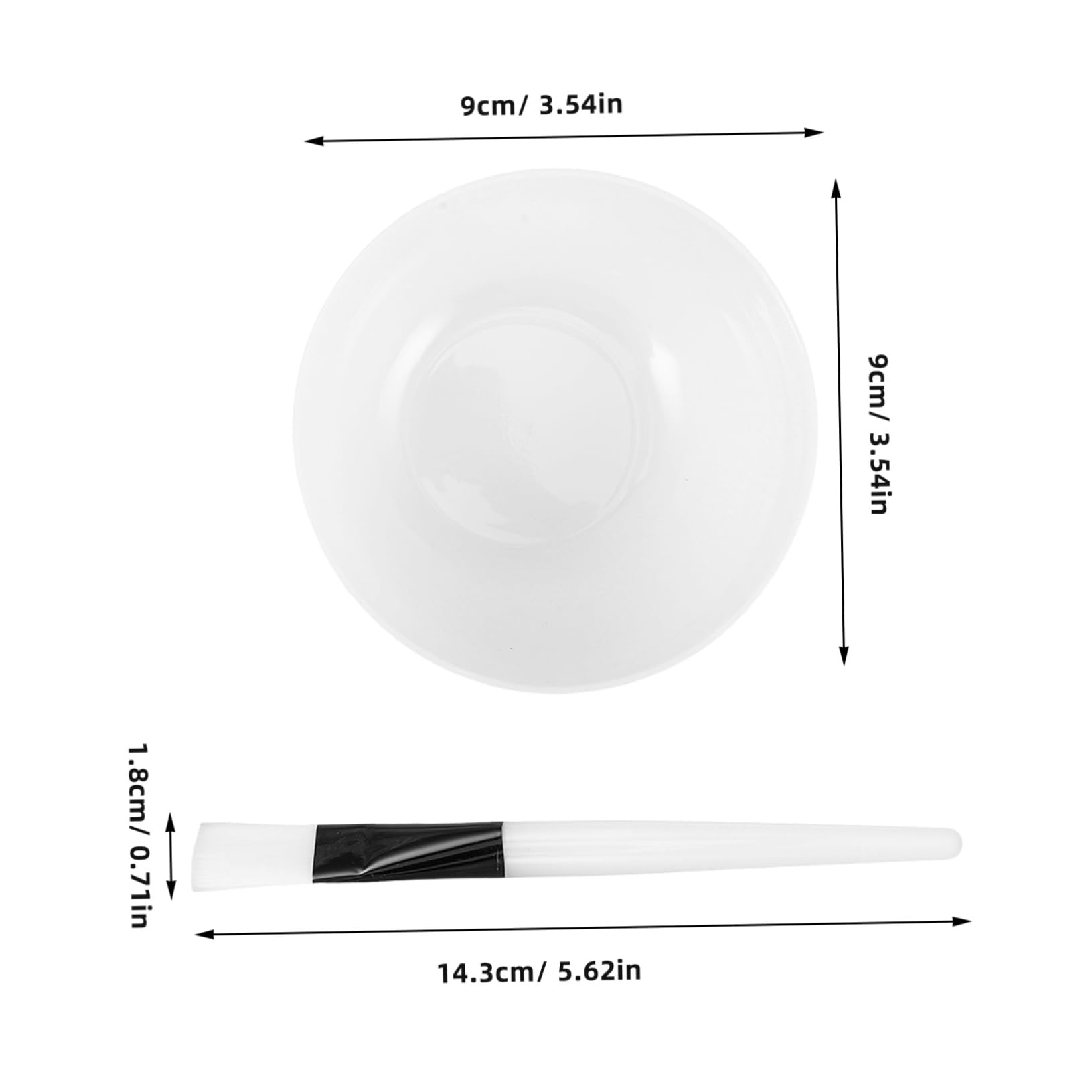 Beatifufu Complete Facial Mask Tool Set 4 Sets Diy Mask Applicator Tool Mixing Bowl Stick Facial Supplies