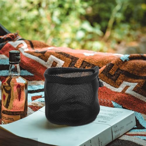 BESPORTBLE Bolsa de Almacenamiento para Camping Organizador Ligero de Malla para Utensilios de Cocina Tazas Hervidores Fondo Redondo Portátil Esenciales de Cocina Exterior miniatura 3