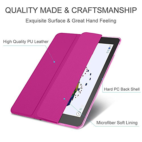 Image of DuraSafe Cases iPad PRO 10.5 Inch 2017 Air 10.5 3rd Generation 2019 [ Air 3 ] MQF12HN /A MQEY2HN /A MQF22HN /A MQF02HN /A Slim Lightweight Protective PC Dual Angle Stand Cover - Pink