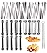AMZMUKAUP 28 Pièces Cannoli Moule Cannoli Tube, Crème Rouleau Crème Corne Moule en Acier Inoxydable avec Brosse de Nettoyage pour Croissant Feuilletés Crème Glacé