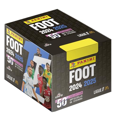 PANINI Foot 2024-2025 Ligue 1 McDonald's Boîte de 50 Pochettes