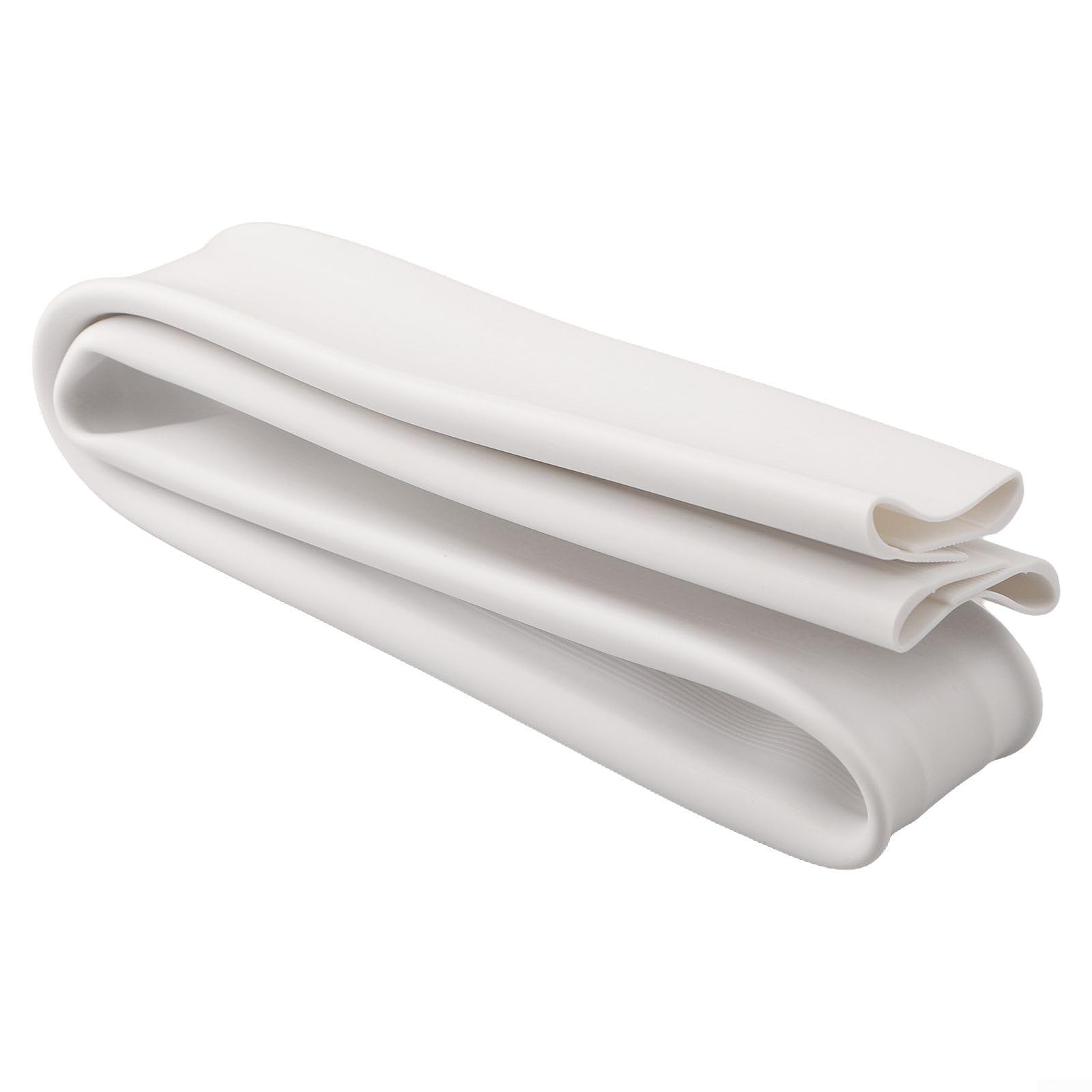 Door Bottom Draft Stopper Weather Stripping Under Door Seal Strip 93cm Rubber Door Sweep Soundproof Waterproof Draft Blocker for Interior Exterior Doors Brown Black White Gray(white)