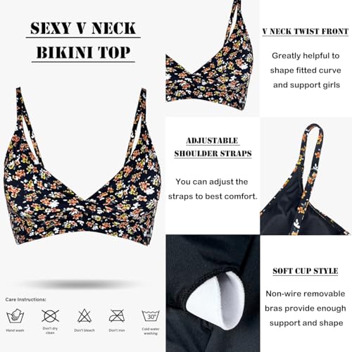 Image of Amy Babe Women's High Waisted Bikini Sets Push Up Twist Front Spaghetti Straps Ruched Two Piece Swimsuit Bathing Suit