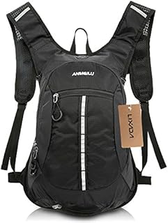 Lixada Fahrradrucksack 15L, Damen Herren Leichter Kleiner Tagesrucksack Wasserdicht Wanderrucksack Sportrucksack MTB Rucksack Skirucksack mit Regenschutzkappe Helmabdeckung 5.5 inch Handytasche