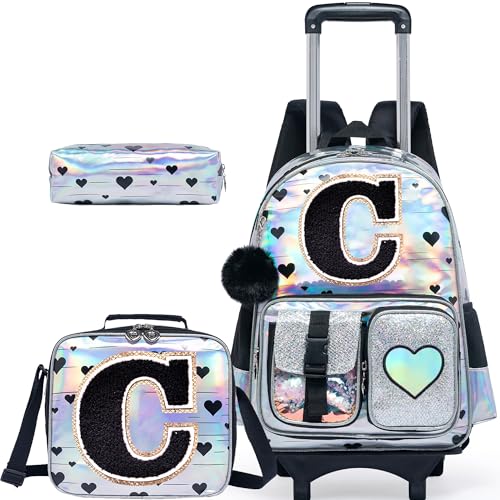 Meetbelify Mochila com rodinhas para meninas de 6 a 8 anos de idade