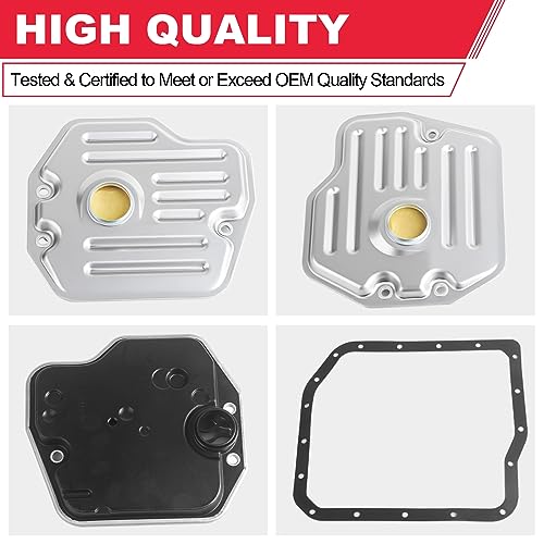 Automatic Transmission Filter with Gasket Kit Fits for U140E U140F U240E U241E Transmission - Toyota Lexus Scion RAV4 Camry Highlander ES300 RX300 Replaces# 58618