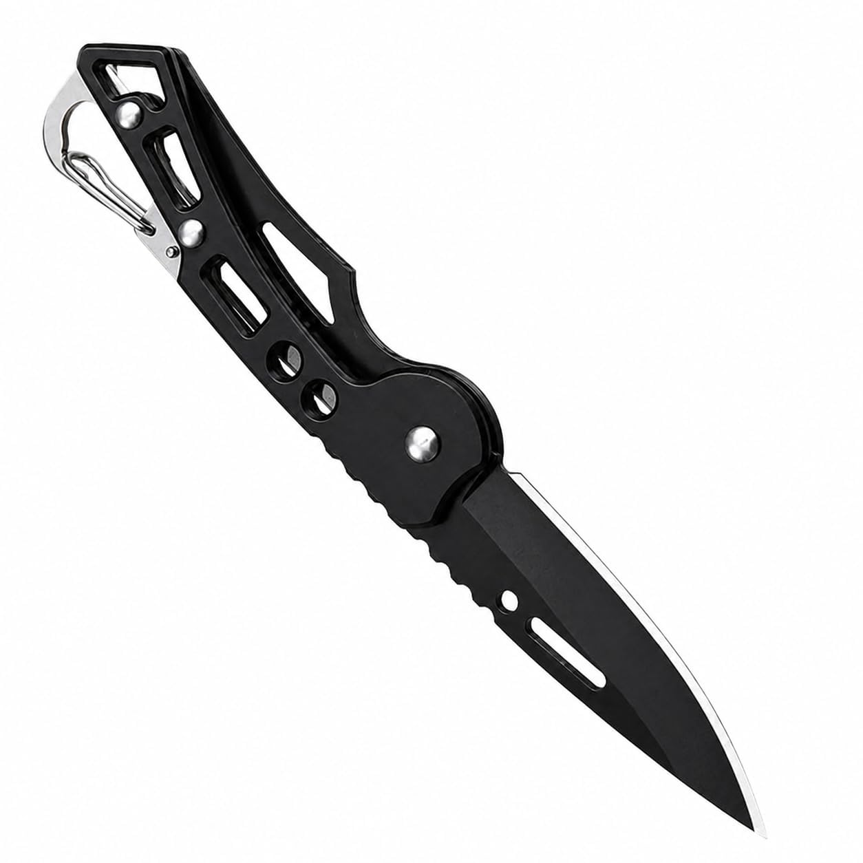 HOME BUY Portable Foldable Pocket Knife Black - Image 1