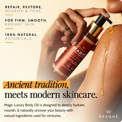 Image of Besque Original Magic Body Oil - Hydrating Body Oils for Women - 3.4 FL OZ